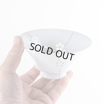 画像5: 【名入れ・名前入り】水晶彫花あそび（赤）茶碗