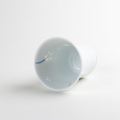 画像5: 【名入れ・名前入り】水晶彫花あそび(青)湯呑