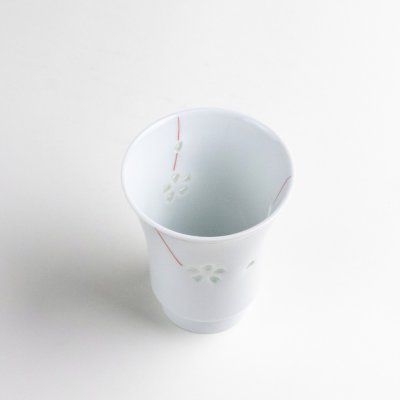 画像3: 水晶彫花あそび(赤)湯呑