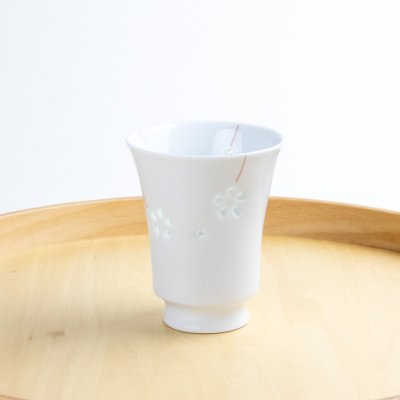 画像7: 水晶彫花あそび(赤)湯呑