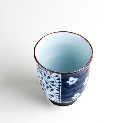 画像3: 梅濃唐草 (青)湯呑