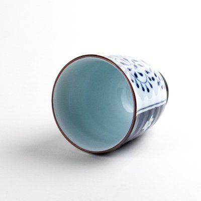 画像5: 梅濃唐草 (青)湯呑