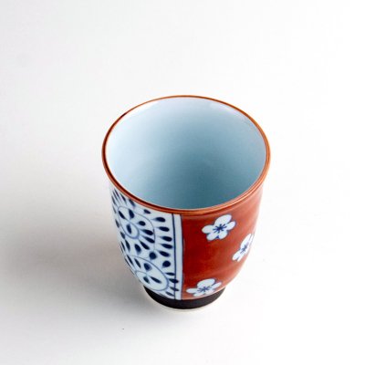 画像3: 梅濃唐草 (赤)湯呑