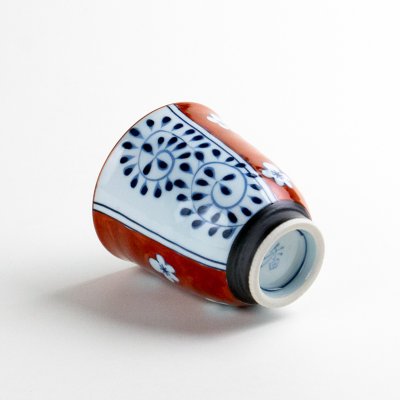 画像4: 梅濃唐草 (赤)湯呑