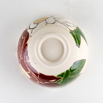 画像4: 切子牡丹 抹茶碗(木箱入)
