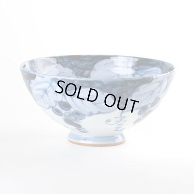 渕濃ぶどう(青)茶碗