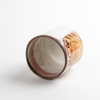 画像5: 仲良しネコ(赤) 湯呑