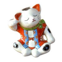 【名入れ・名前入り】梅濃唐草 （青）湯呑