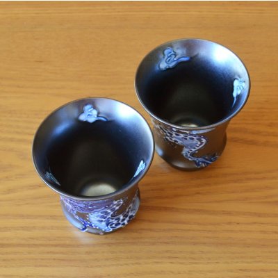 画像7: 退職祝い 酒器セット とっくり おちょこ セット 陶器 日本酒用 おしゃれ 有田焼 徳利1個 ぐい呑み2個セット 龍 ドラゴン 皇帝龍 感謝を込めた木箱入りギフト