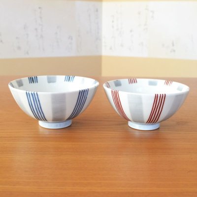 画像4: お礼の品 ギフト プレゼント 退職 栄転 転勤 卒業 感謝をこめて カード付き 夫婦茶碗 ペア 飯碗 有田焼 いなせ ギフト箱入り