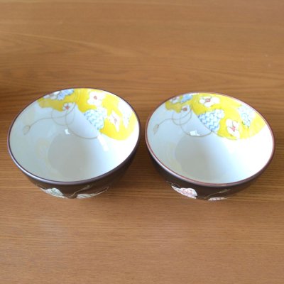画像4: 名入れ 銀婚式 プレゼント 無病息災を願った縁起物ギフト 有田焼 夫婦茶碗 飯碗 ペア 六瓢色彩 のし・メッセージカード付き 木箱入り