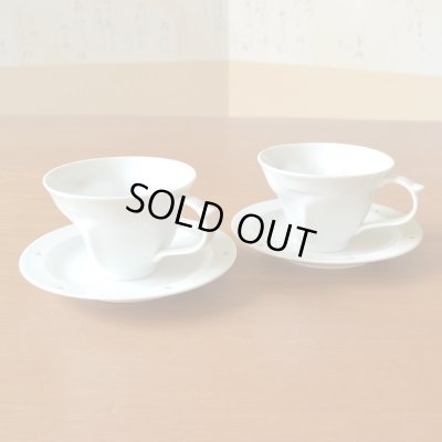 画像3: 結婚祝い プレゼント 有田焼 ハートの形が浮かび上がる コーヒー カップ＆ソーサー ペアー ハートinクローバー クリア のし・メッセージカード付き